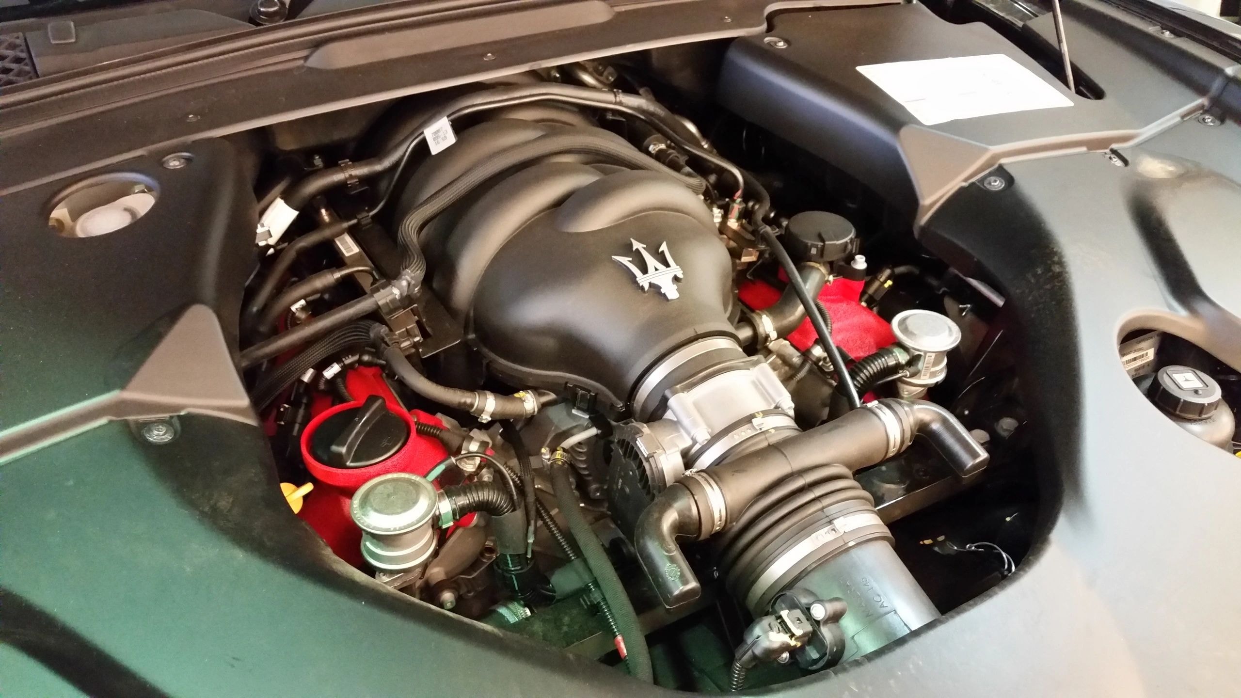 Maserati engine bay — MCR Mobile Mechanical expertise